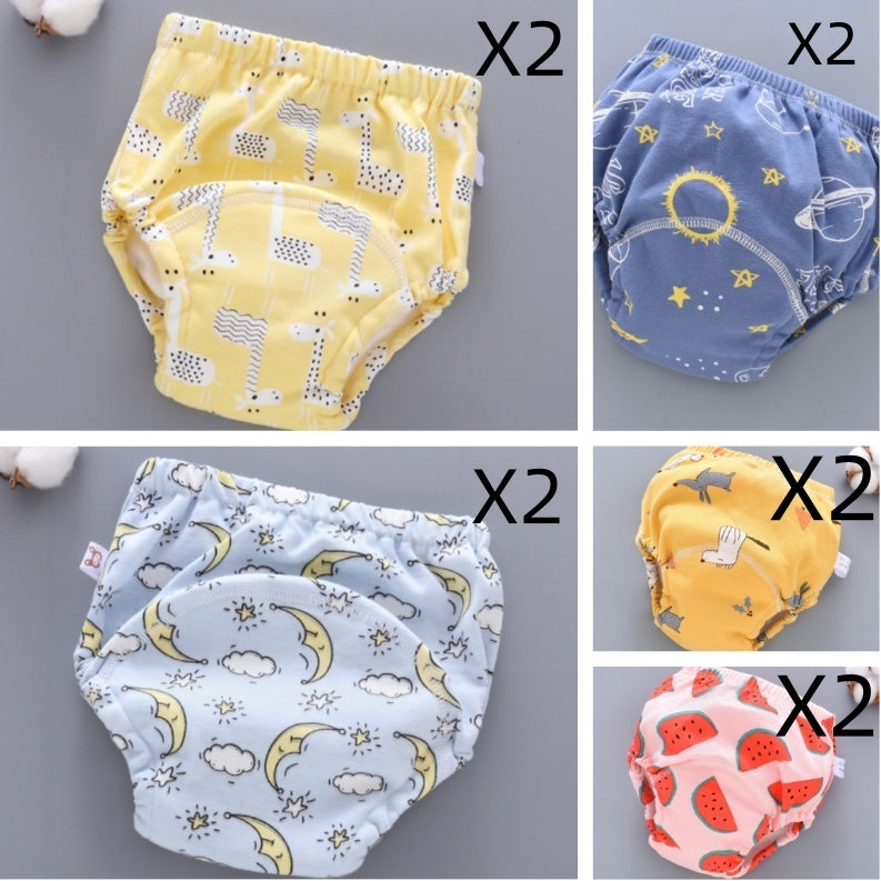 Reusable Baby Training Pants – Soft 6-Layer Washable Cover