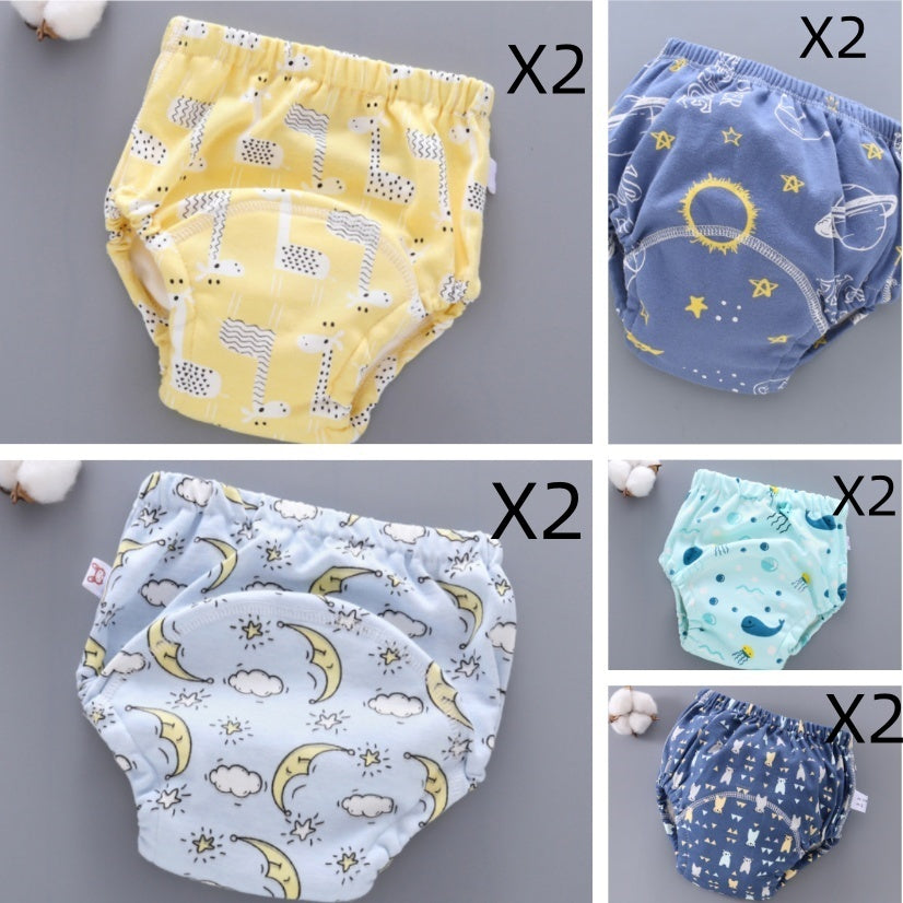 Reusable Baby Training Pants – Soft 6-Layer Washable Cover