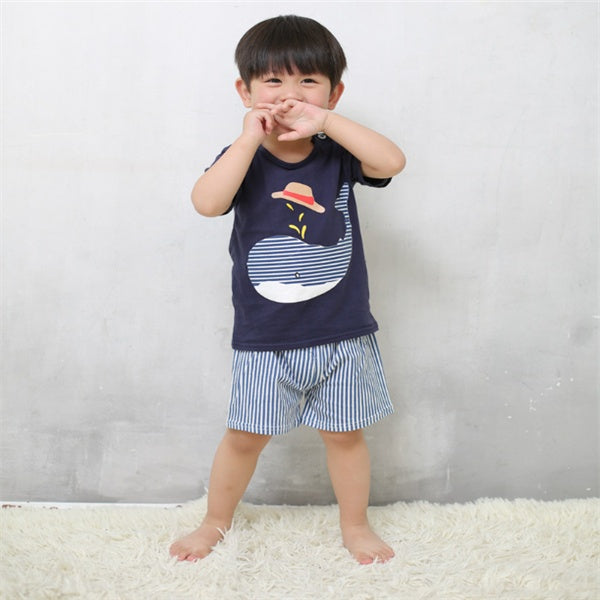 Cartoon Print Baby Outfit