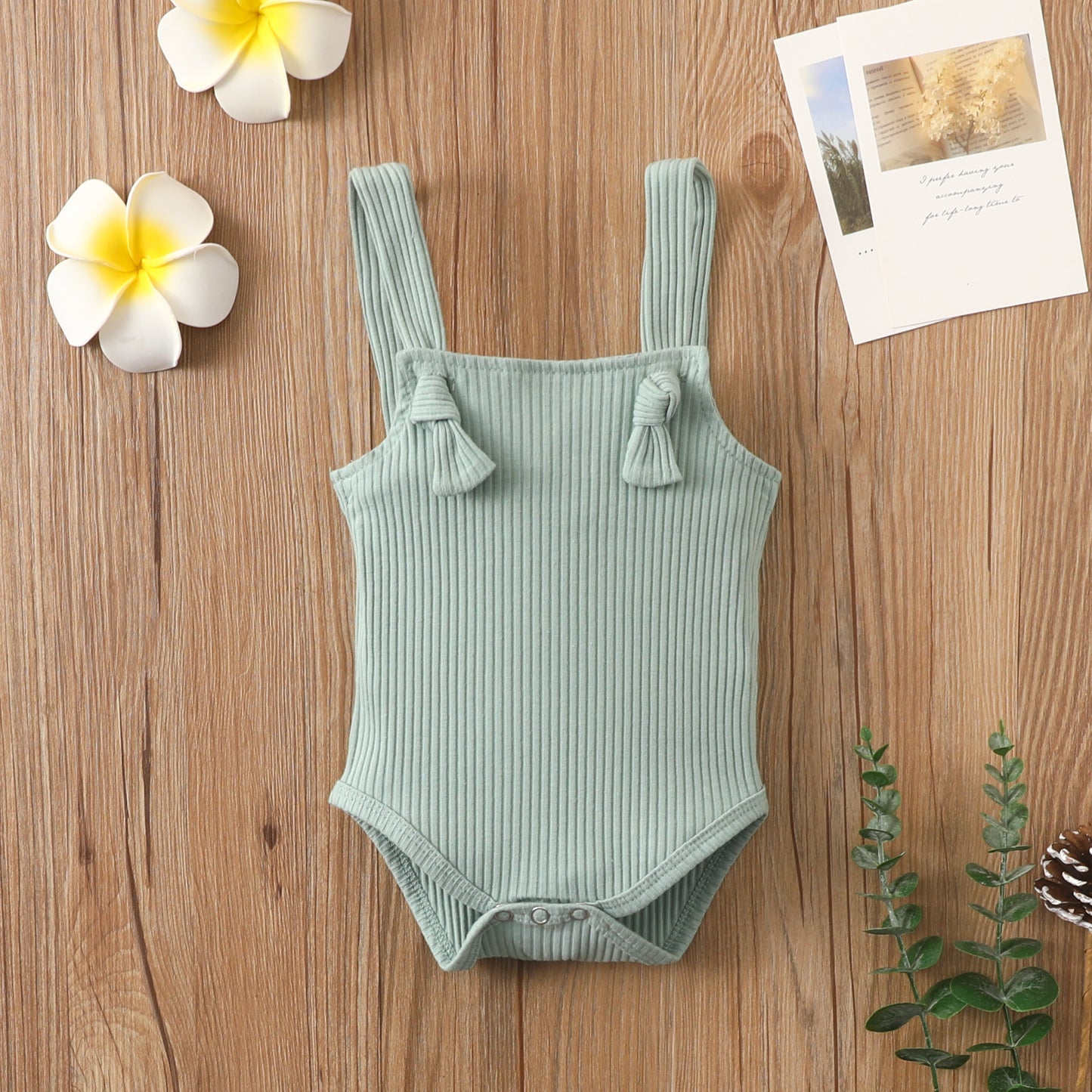 Sleeveless Cotton Baby Romper – Summer Outfit