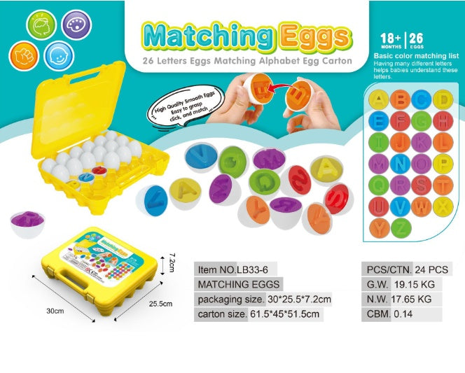 Montessori Egg Shape Sorting Toy – Children's Learning Game