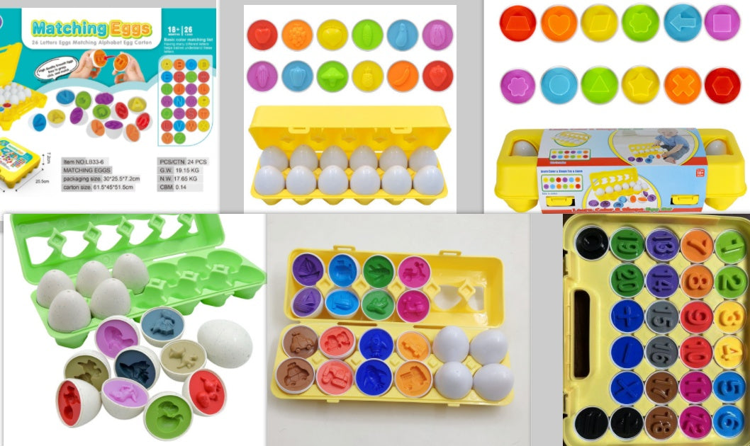 Montessori Egg Shape Sorting Toy – Children's Learning Game
