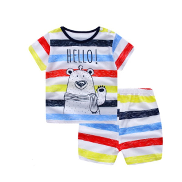 Cartoon Print Baby Outfit