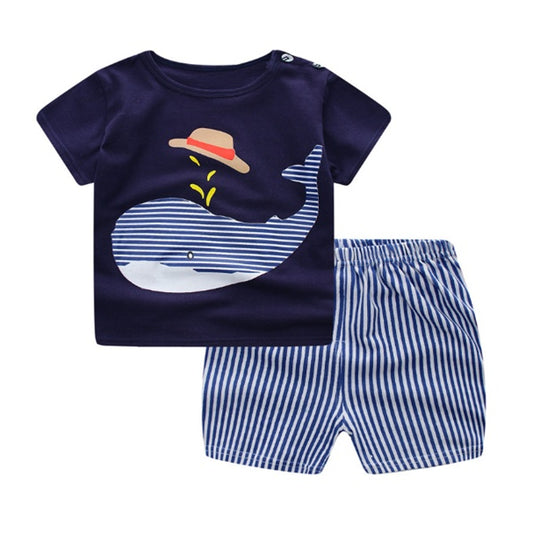 Cartoon Print Baby Outfit