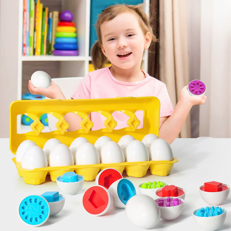 Montessori Egg Shape Sorting Toy – Children's Learning Game