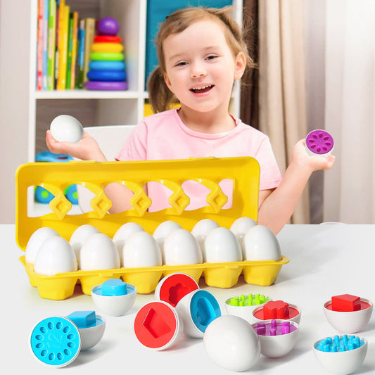 Montessori Egg Shape Sorting Toy – Children's Learning Game