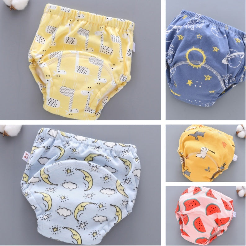 Reusable Baby Training Pants – Soft 6-Layer Washable Cover