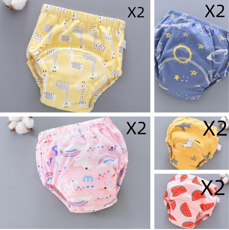 Reusable Baby Training Pants – Soft 6-Layer Washable Cover