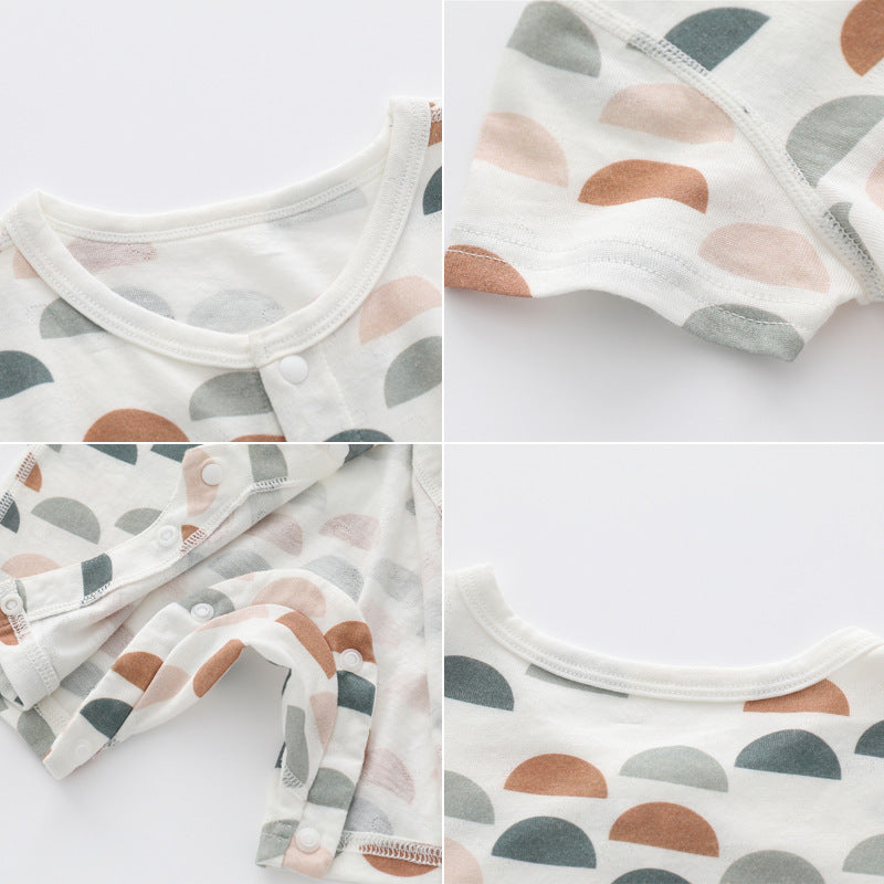 Soft Bamboo Baby Romper – Long Sleeve Unisex Outfit