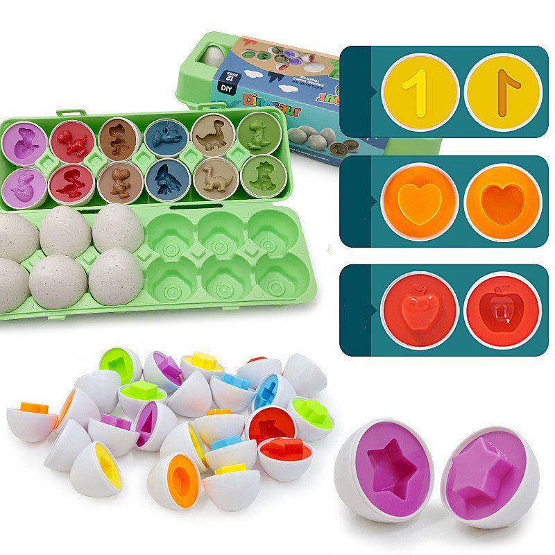 Montessori Egg Shape Sorting Toy – Children's Learning Game