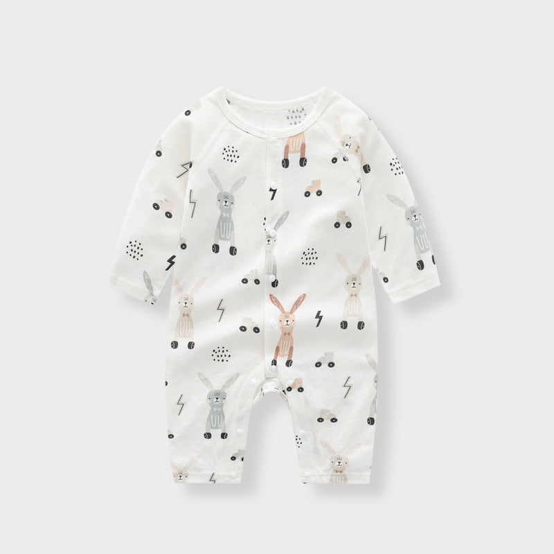 Soft Bamboo Baby Romper – Long Sleeve Unisex Outfit