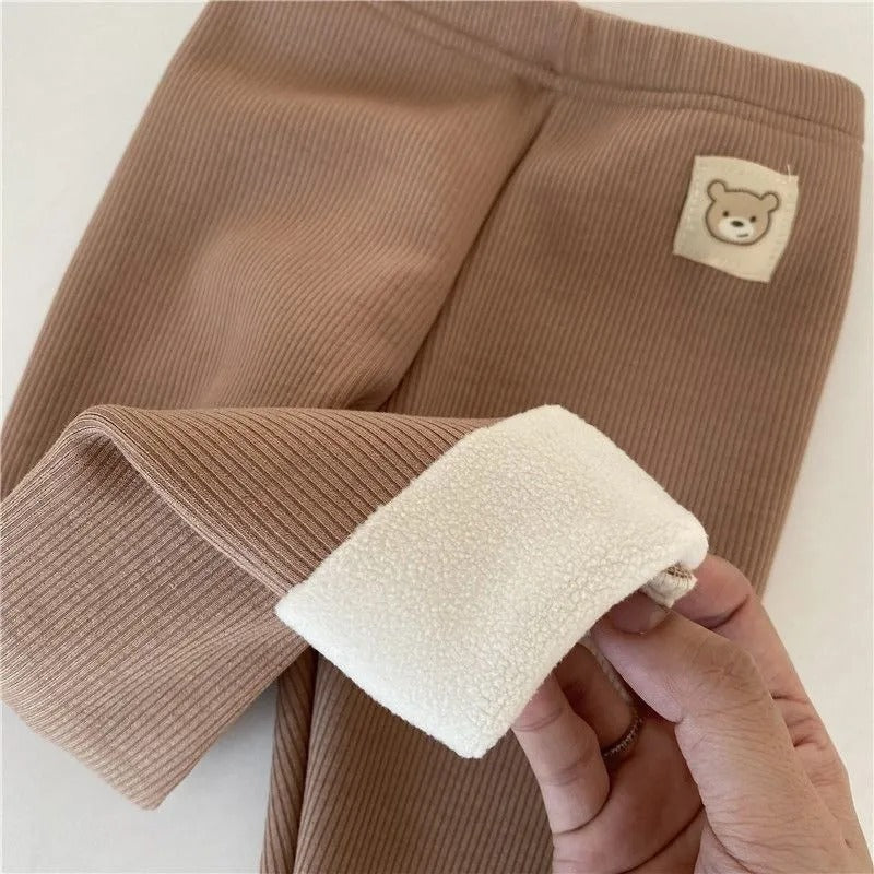 Girls’ Fleece-Lined Leggings – Cozy Everyday Wear