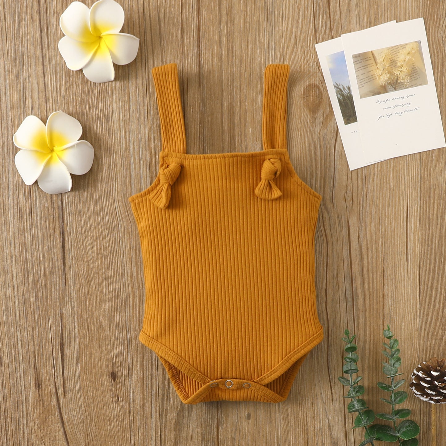 Sleeveless Cotton Baby Romper – Summer Outfit