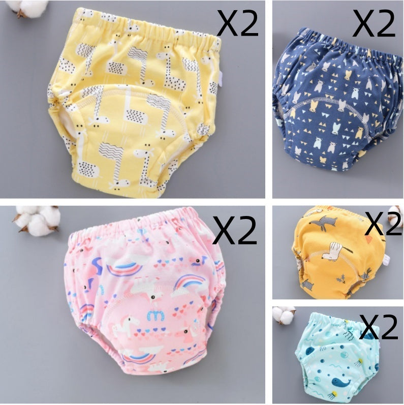 Reusable Baby Training Pants – Soft 6-Layer Washable Cover