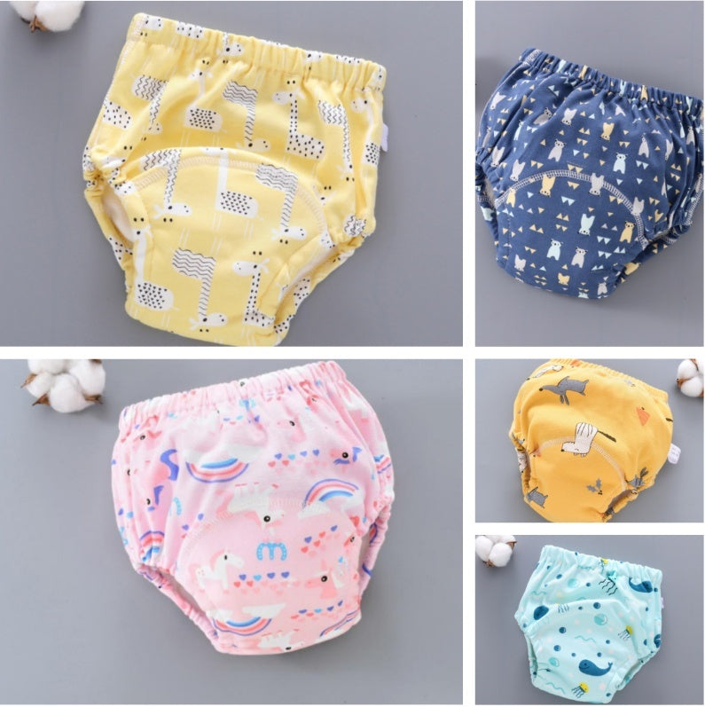 Reusable Baby Training Pants – Soft 6-Layer Washable Cover
